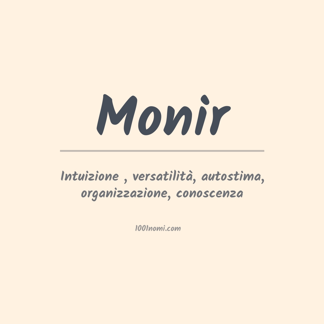 Significato del nome Monir
