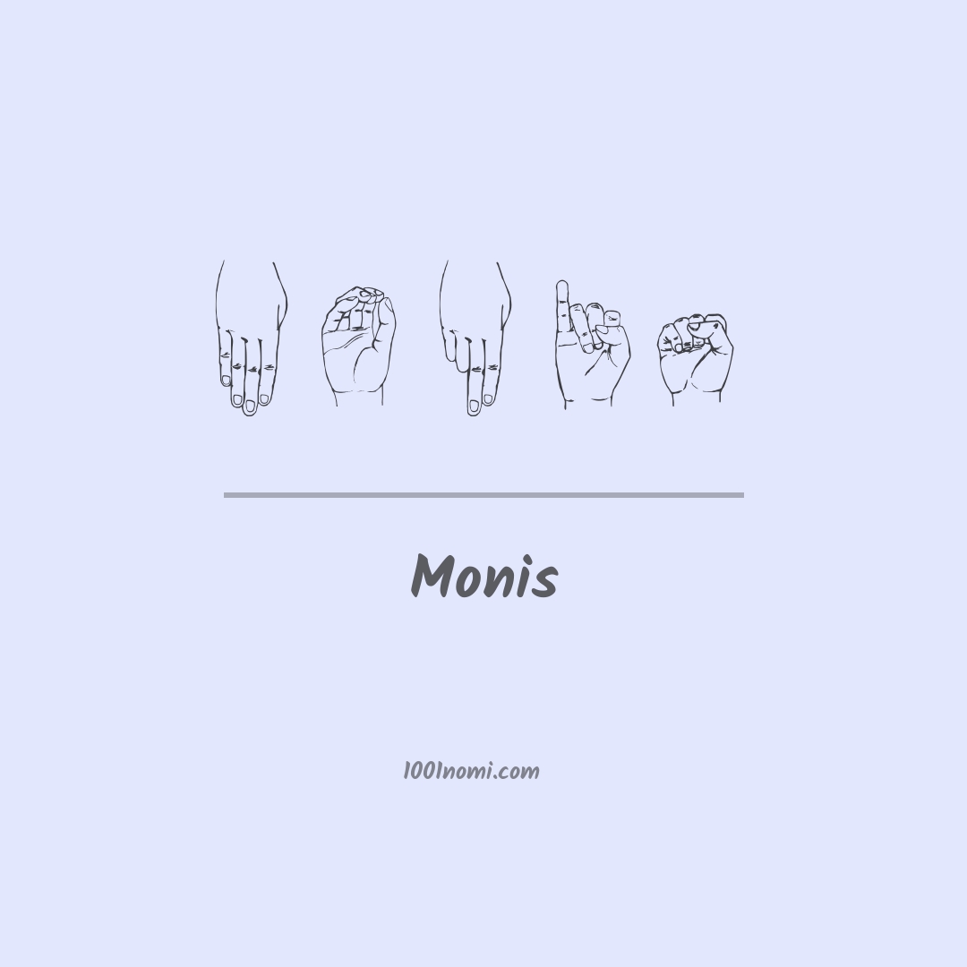 Monis nella lingua dei segni