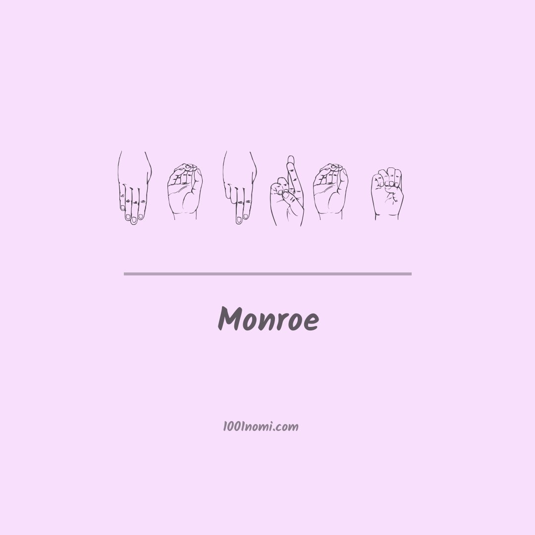 Monroe nella lingua dei segni