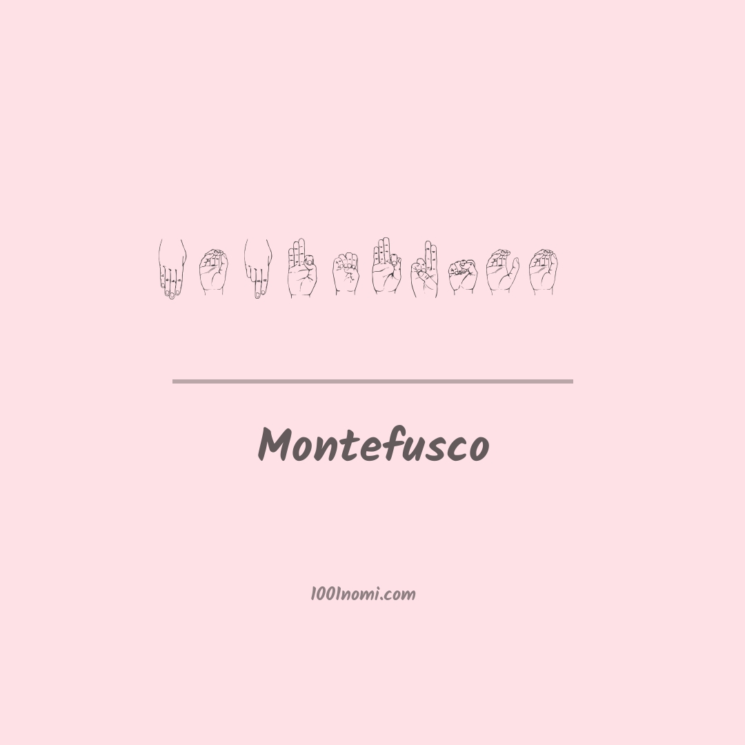 Montefusco nella lingua dei segni