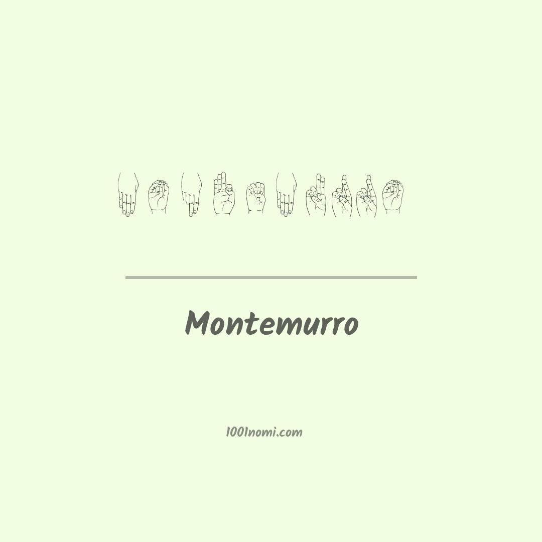 Montemurro nella lingua dei segni