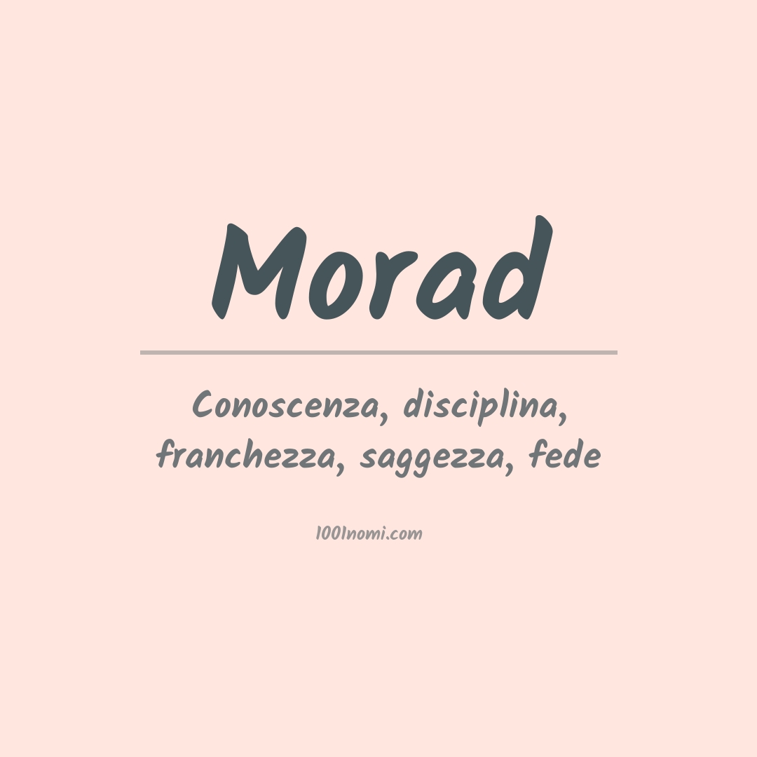 Significato del nome Morad