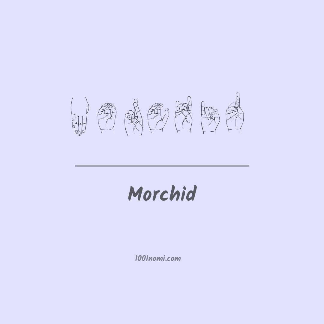 Morchid nella lingua dei segni Morchid nella lingua dei segni