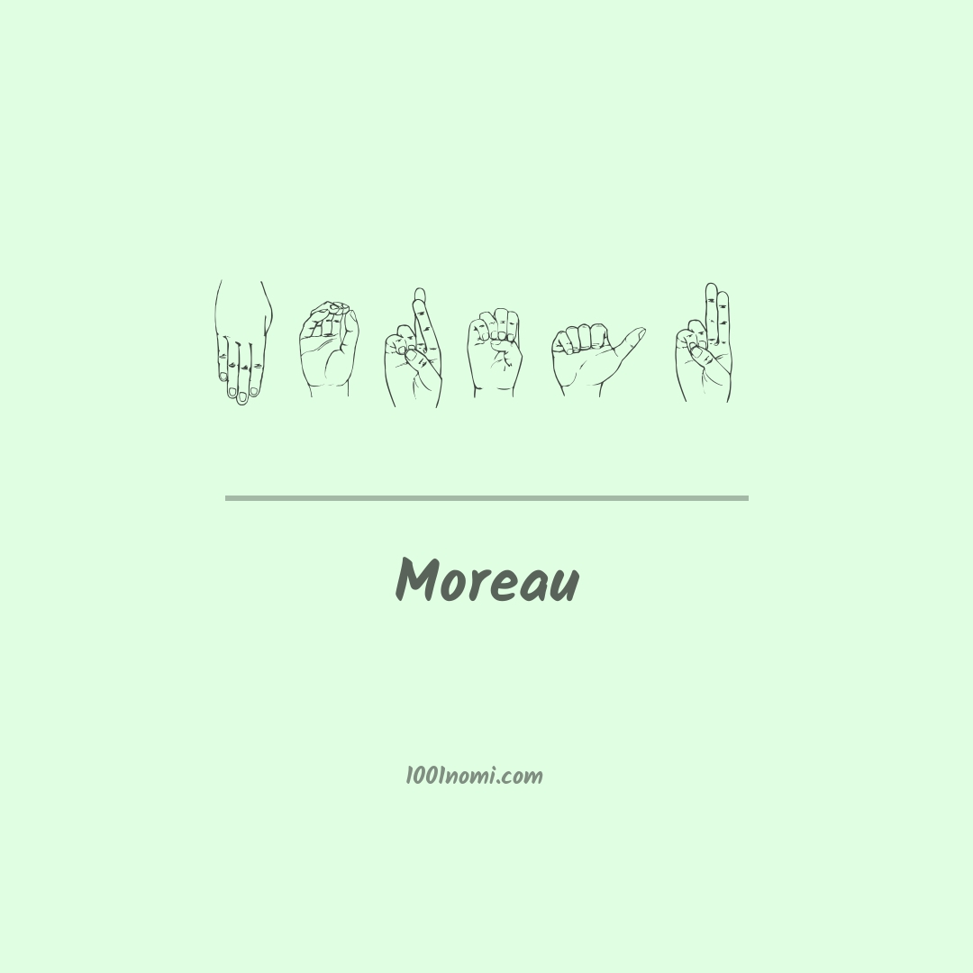 Moreau nella lingua dei segni