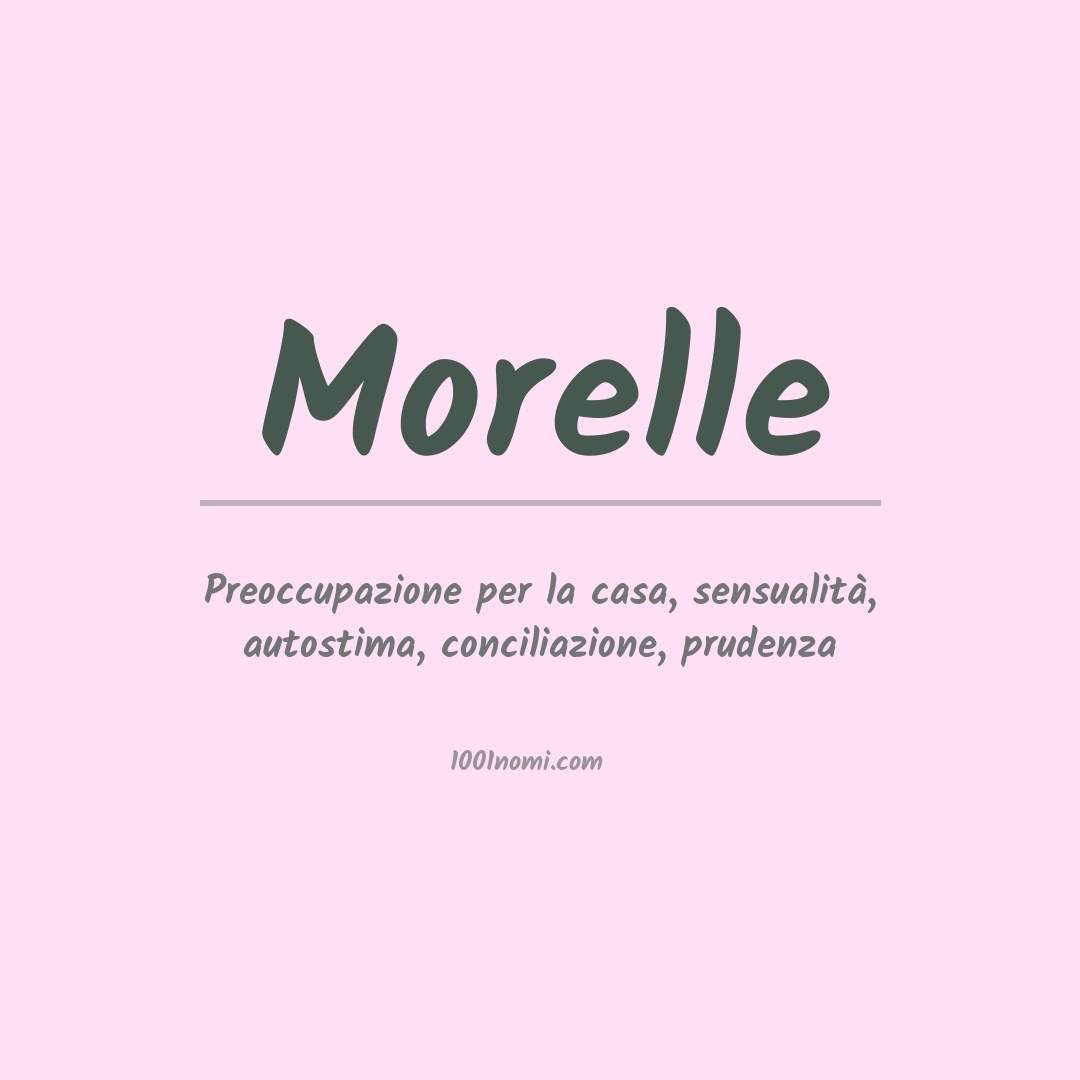 Significato del nome Morelle Significato del nome Morelle