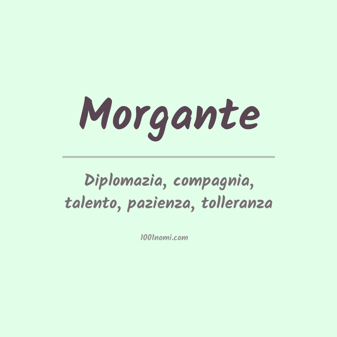 Significato del nome Morgante