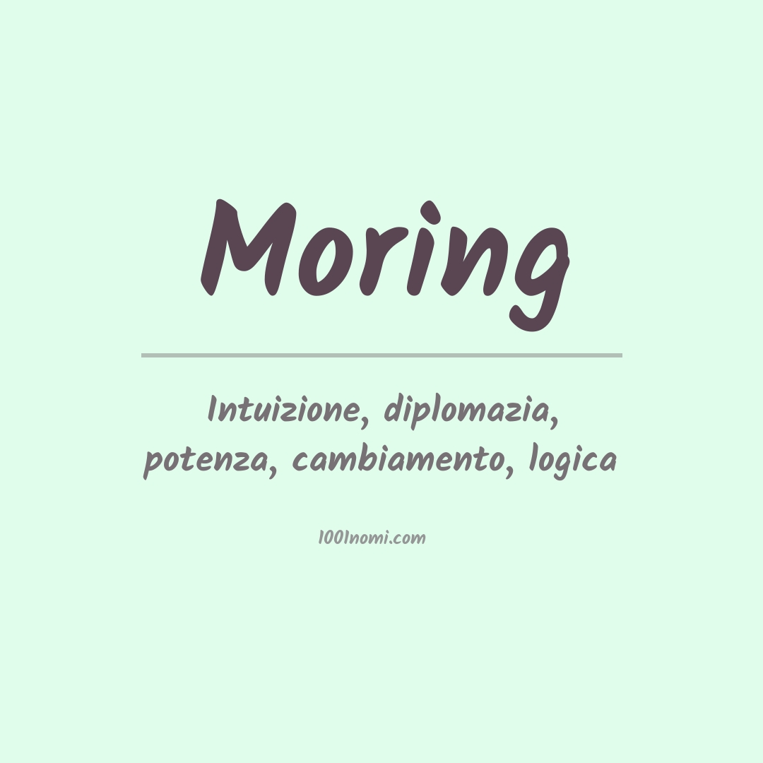 Significato del nome Moring