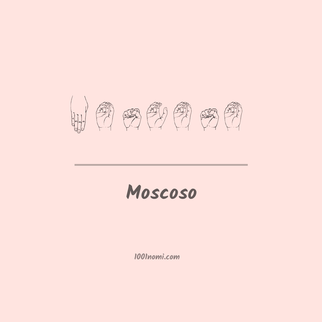 Moscoso nella lingua dei segni