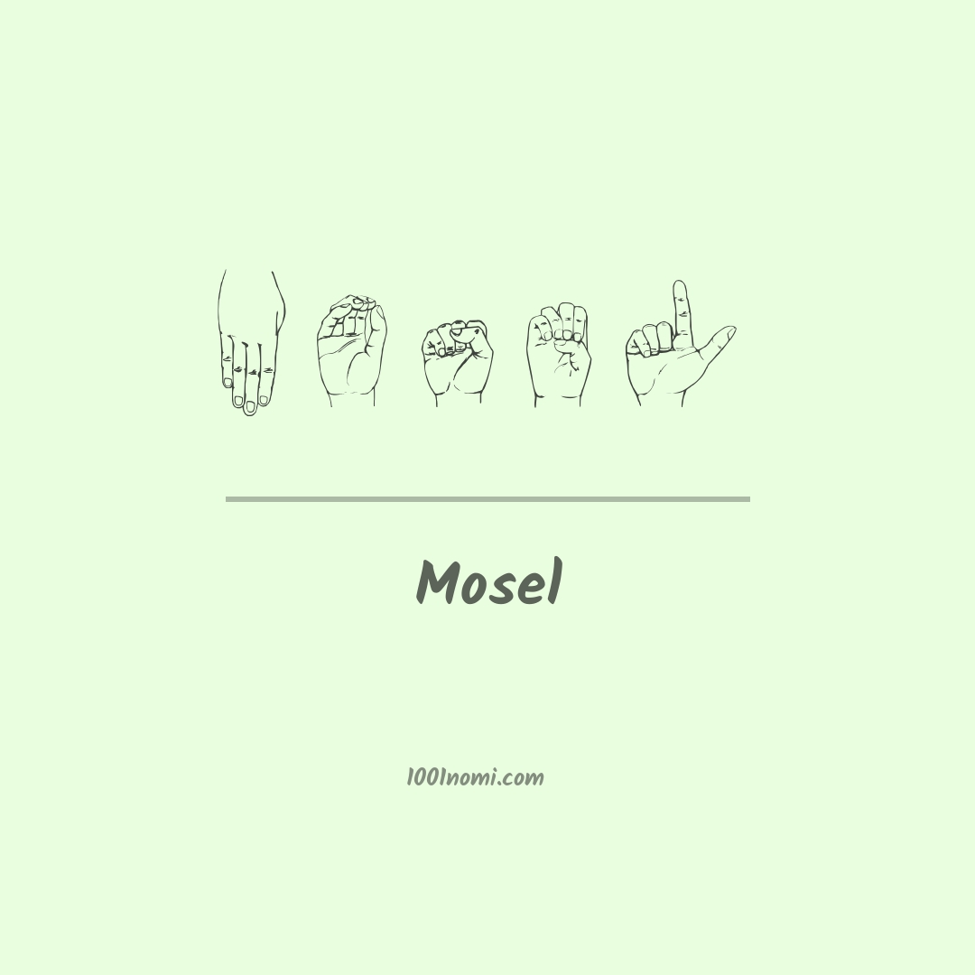 Mosel nella lingua dei segni