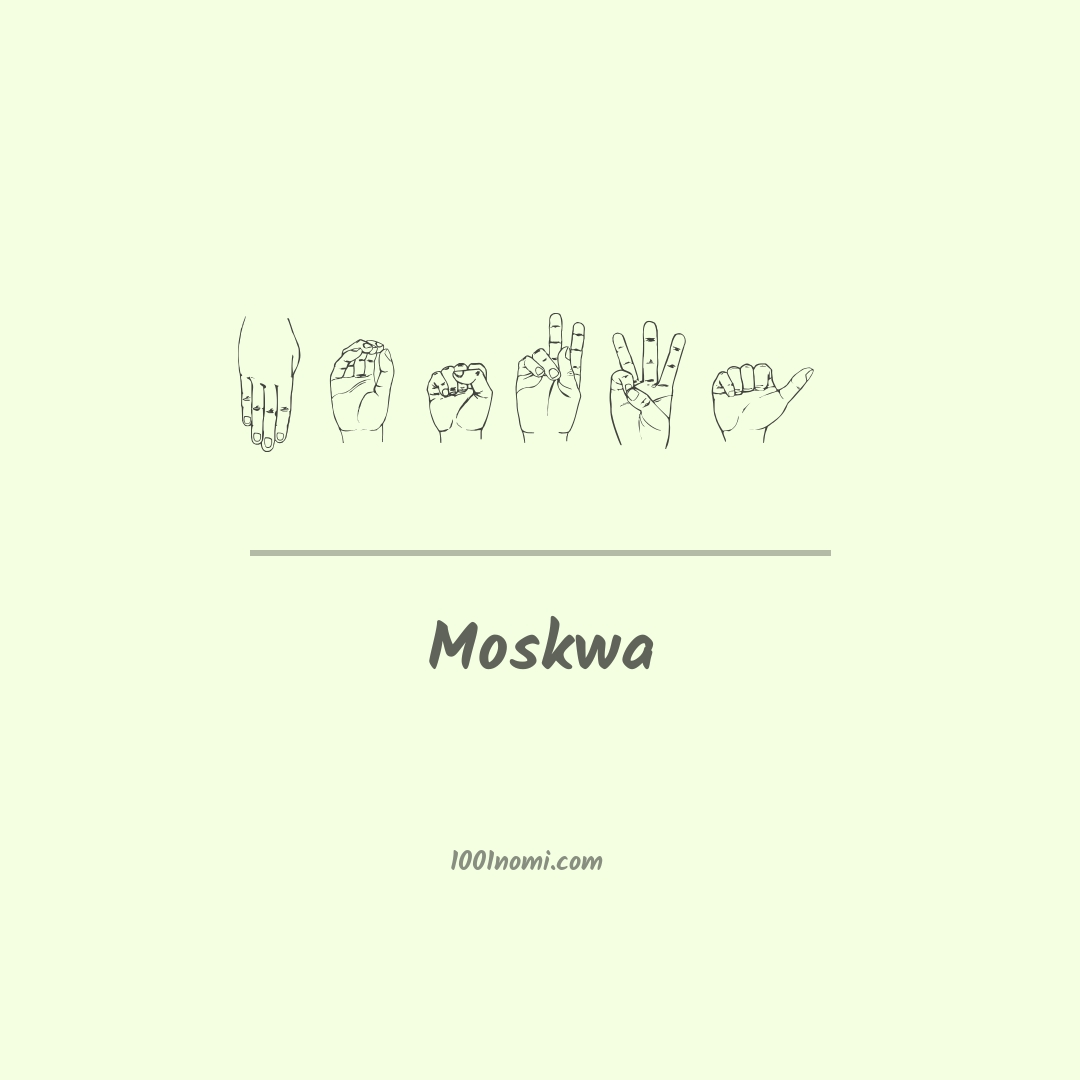 Moskwa nella lingua dei segni