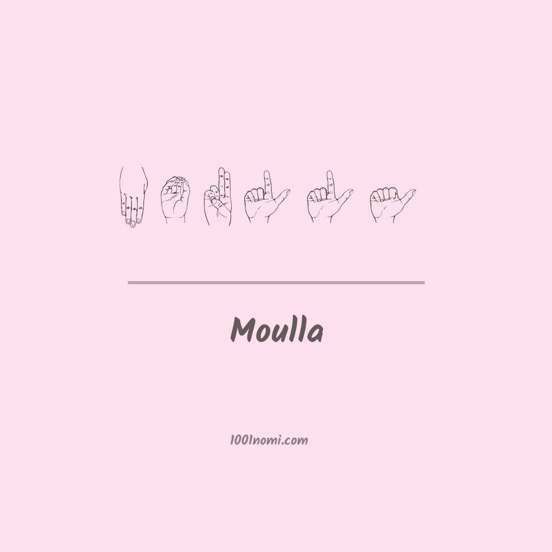 Moulla nella lingua dei segni
