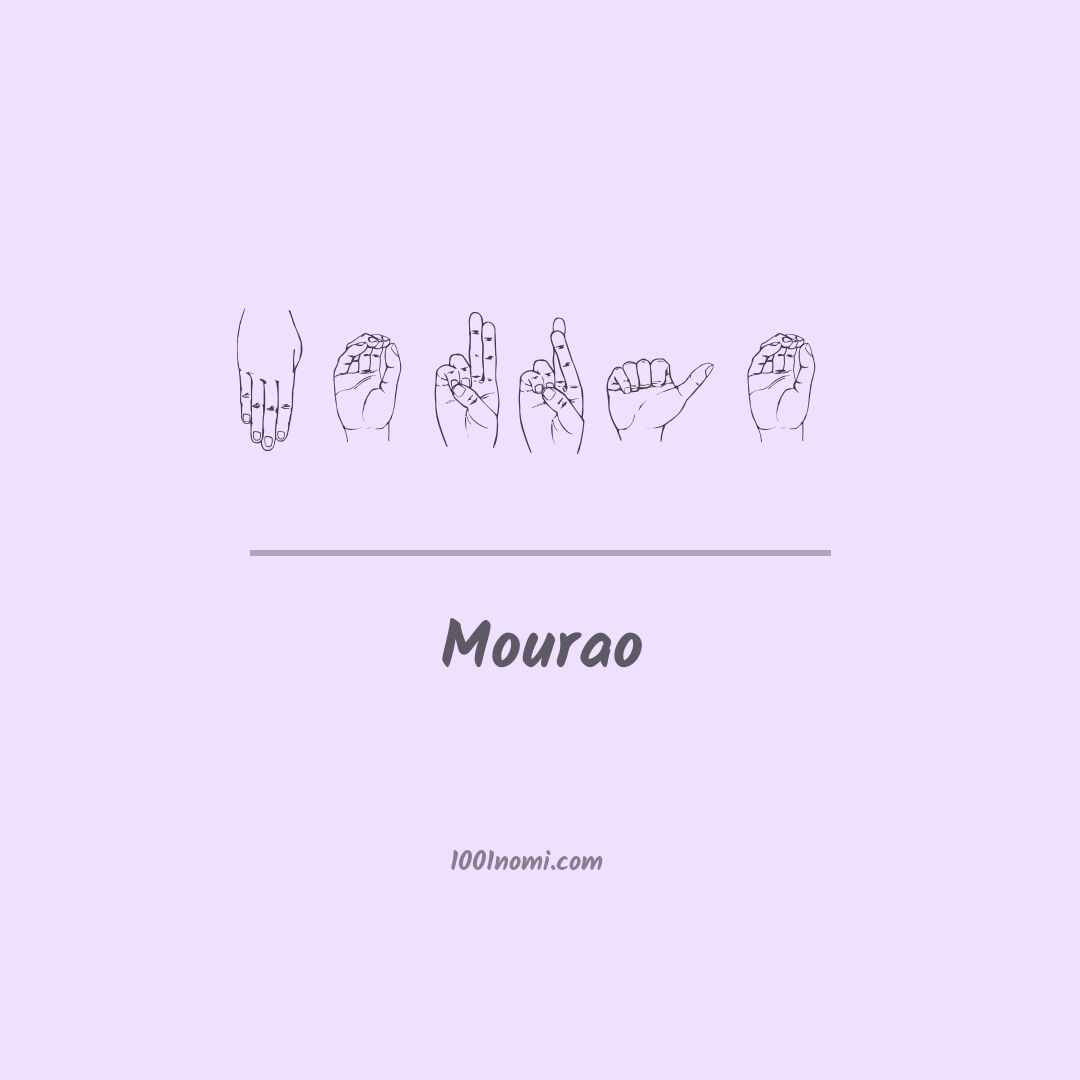 Mourao nella lingua dei segni