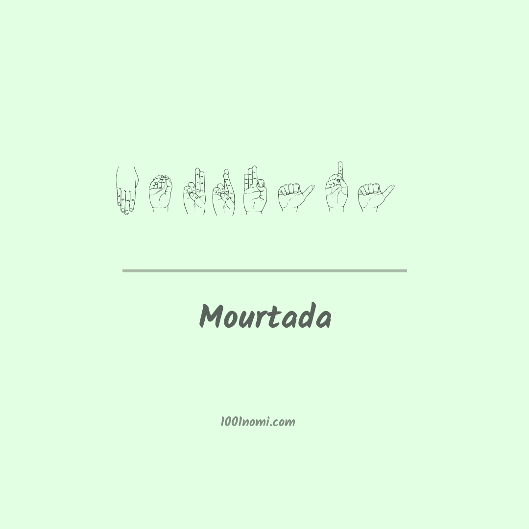 Mourtada nella lingua dei segni