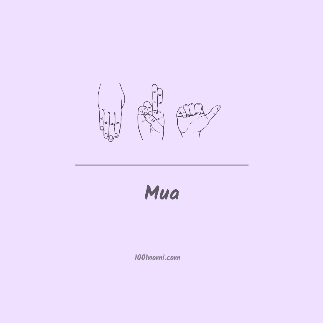 Mua nella lingua dei segni Mua nella lingua dei segni