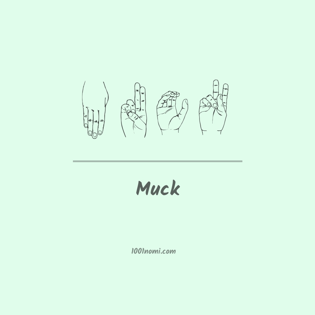 Muck nella lingua dei segni