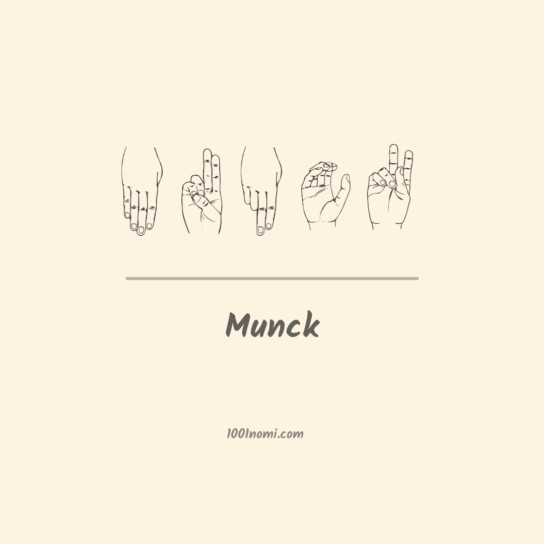 Munck nella lingua dei segni