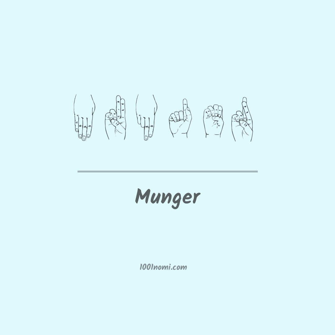 Munger nella lingua dei segni