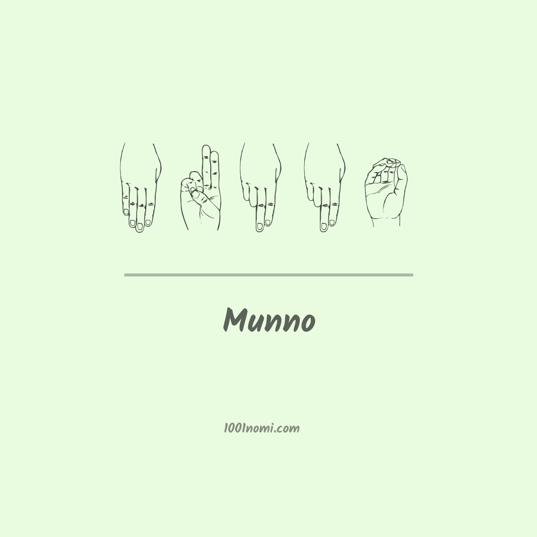 Munno nella lingua dei segni
