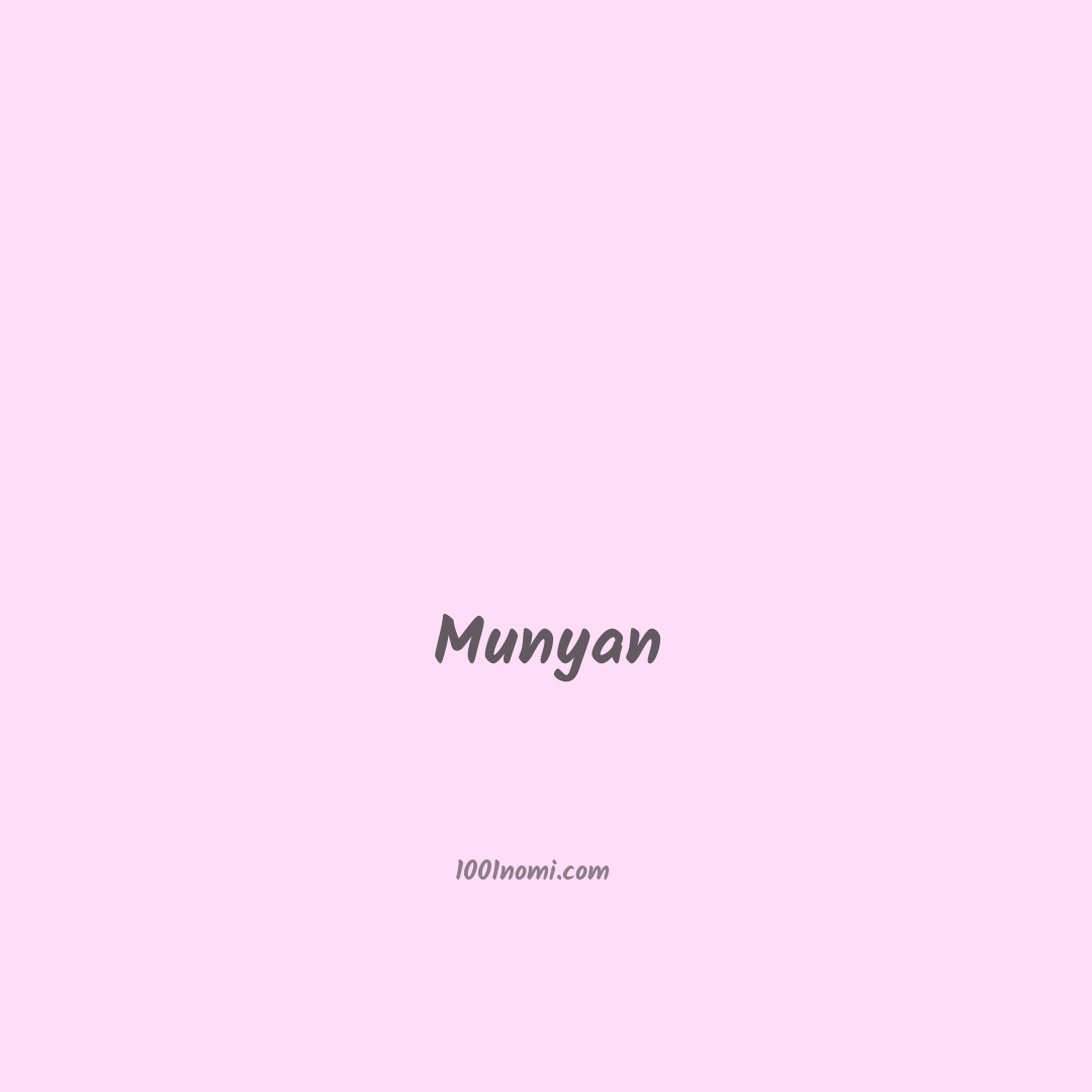 Munyan in cinese