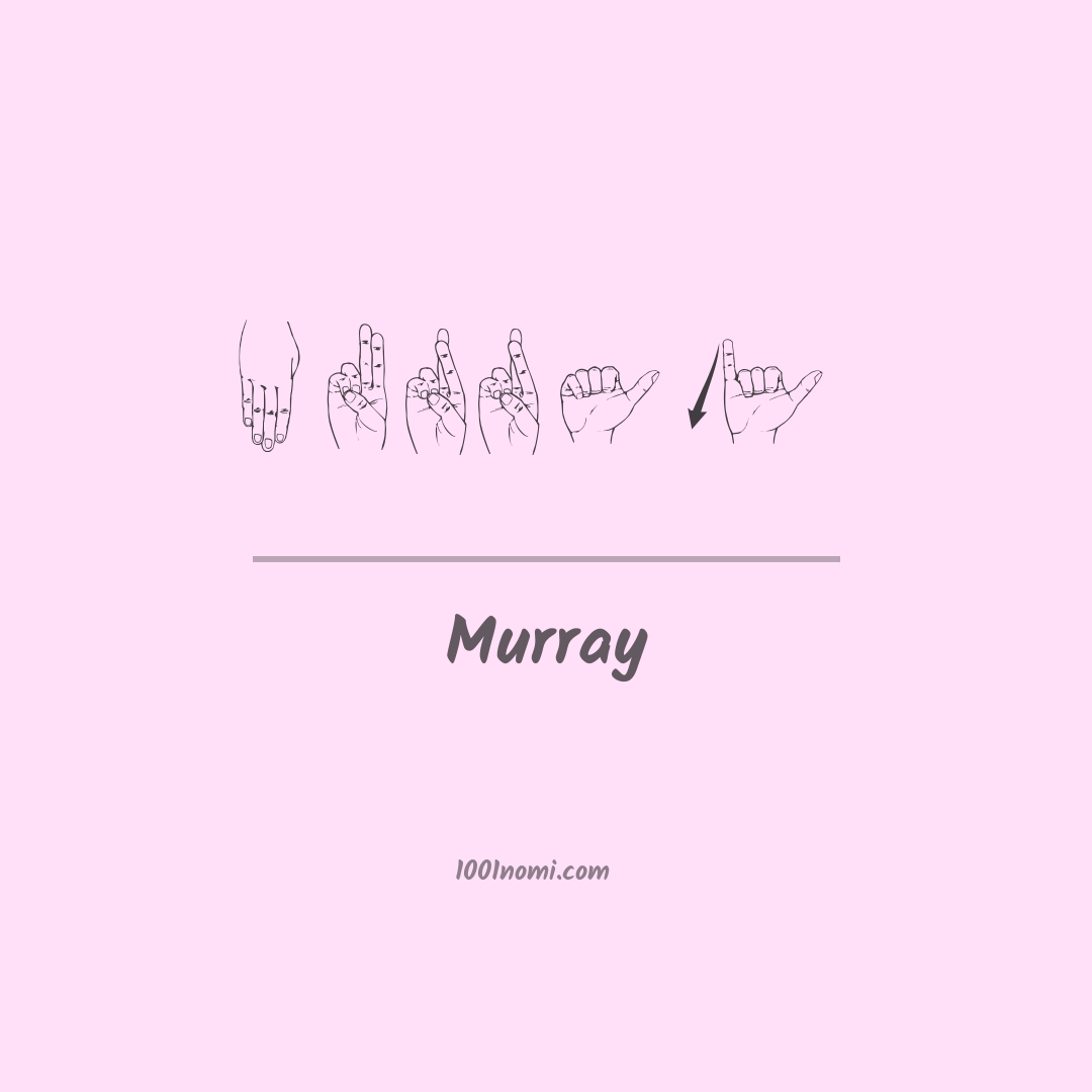 Murray nella lingua dei segni