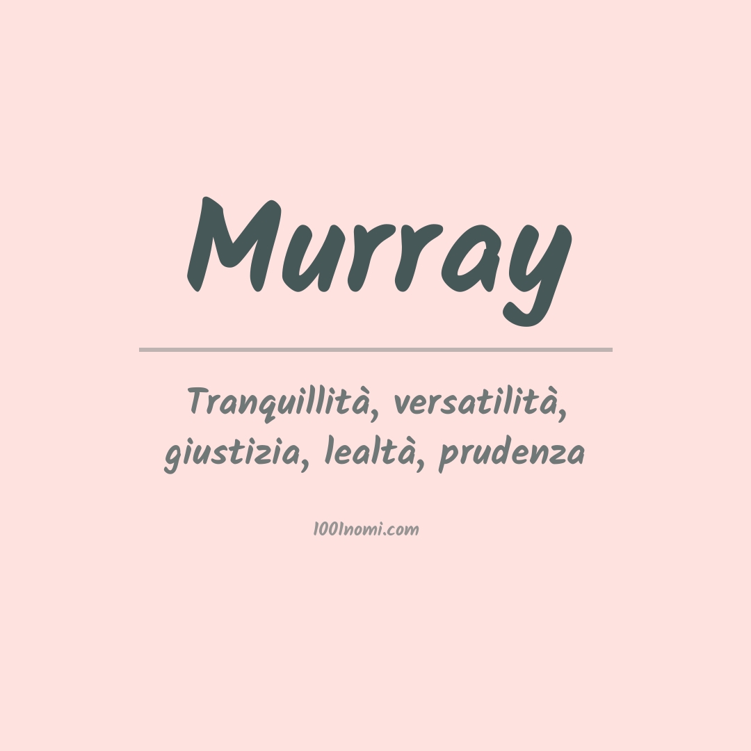 Significato del nome Murray