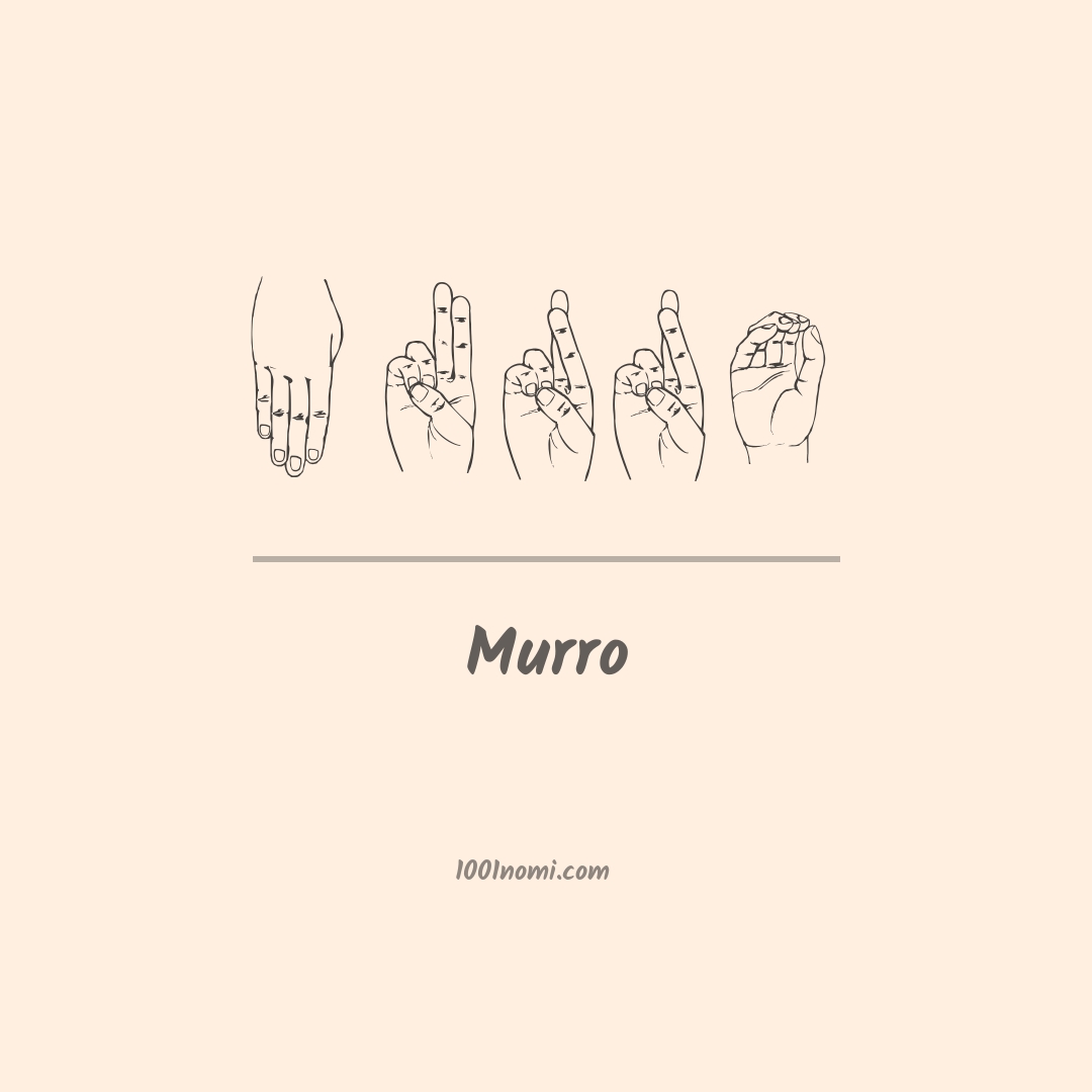 Murro nella lingua dei segni