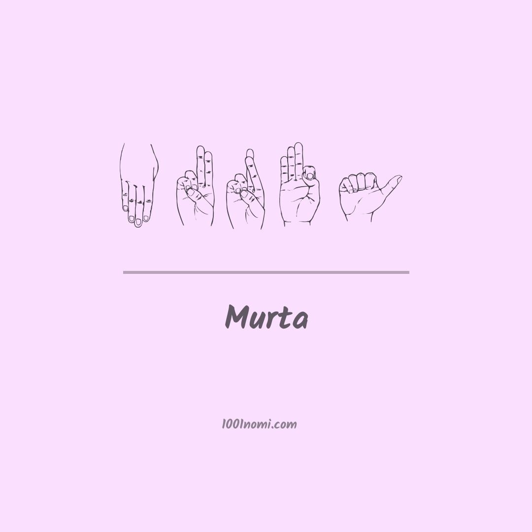 Murta nella lingua dei segni Murta nella lingua dei segni