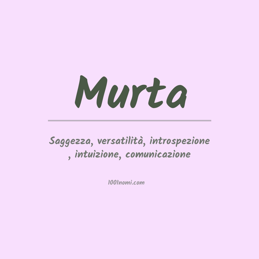 Significato del nome Murta Significato del nome Murta