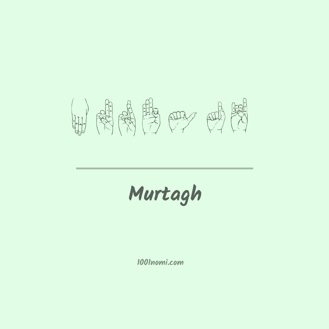 Murtagh nella lingua dei segni Murtagh nella lingua dei segni