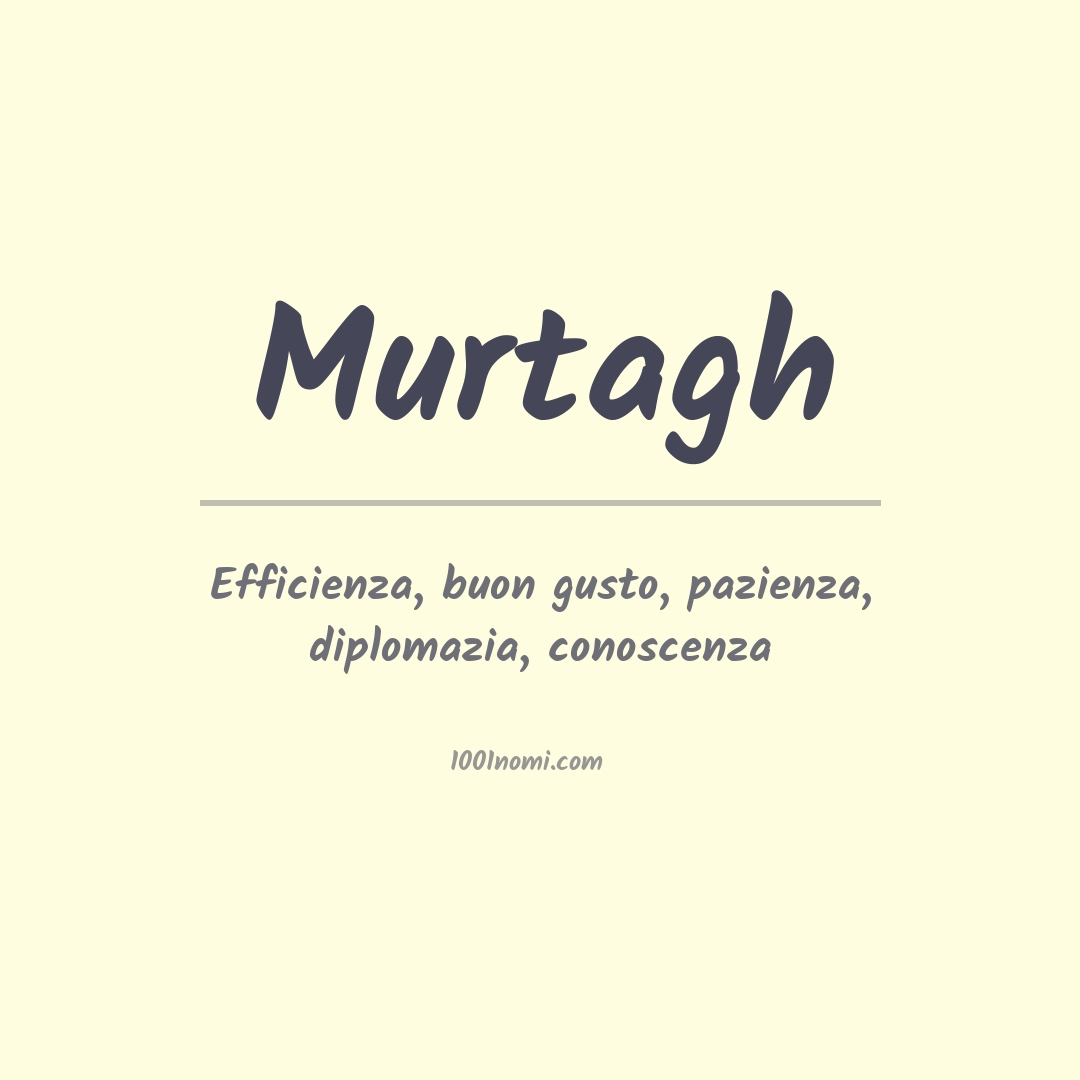 Significato del nome Murtagh Significato del nome Murtagh