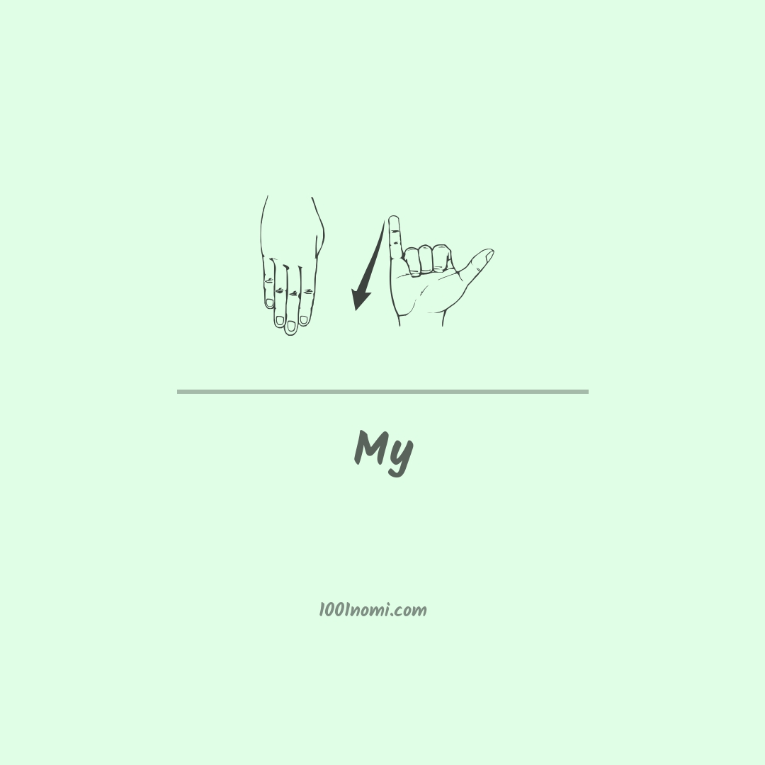 My nella lingua dei segni