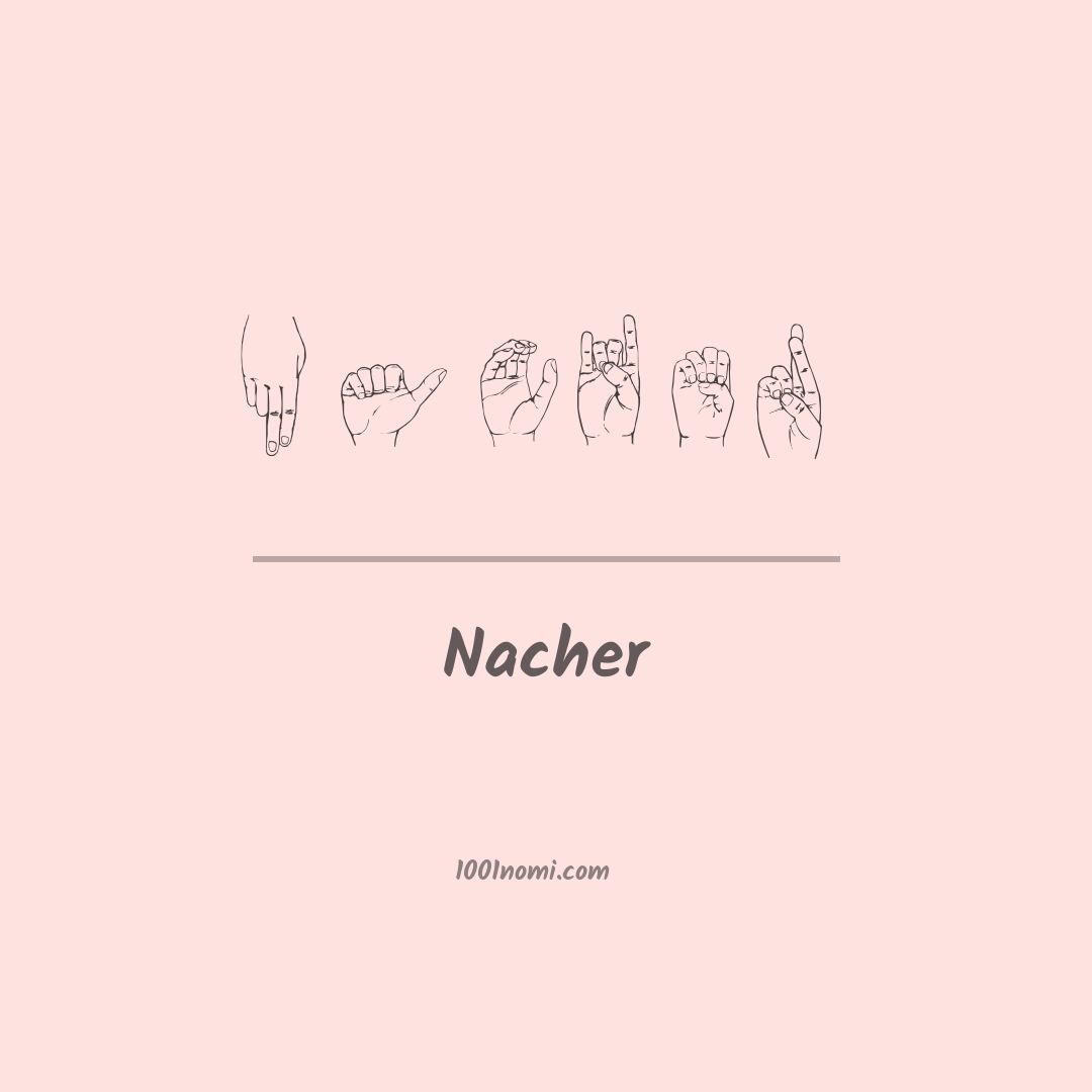 Nacher nella lingua dei segni