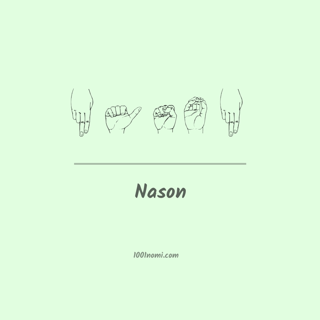 Nason nella lingua dei segni Nason nella lingua dei segni