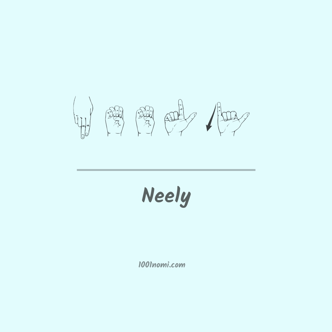 Neely nella lingua dei segni Neely nella lingua dei segni