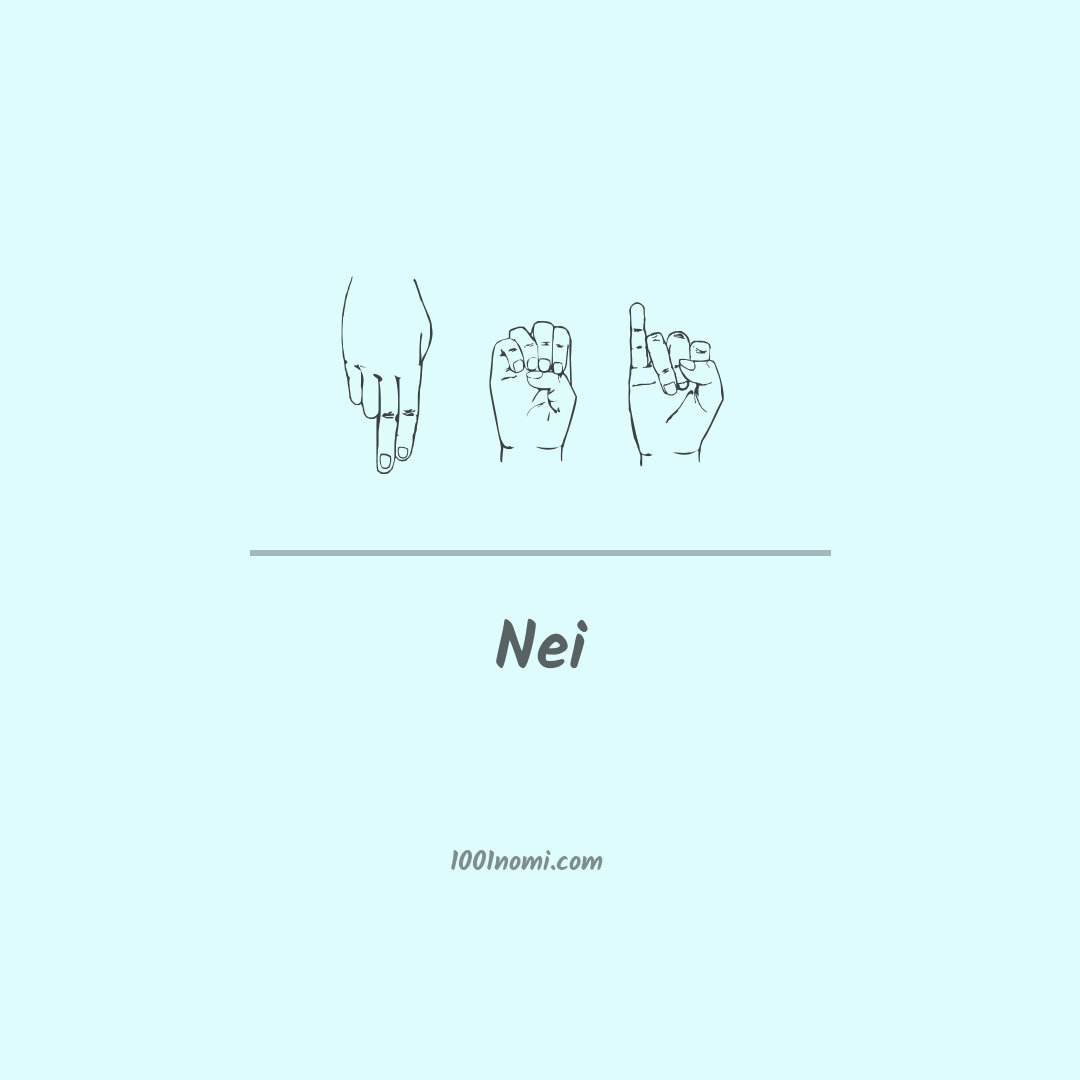 Nei nella lingua dei segni Nei nella lingua dei segni