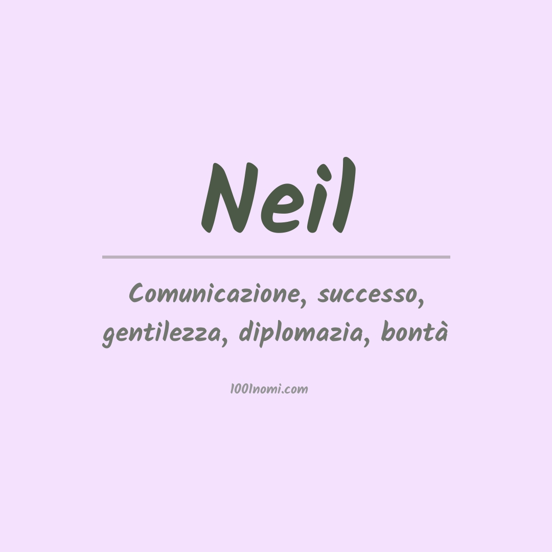 Significato del nome Neil
