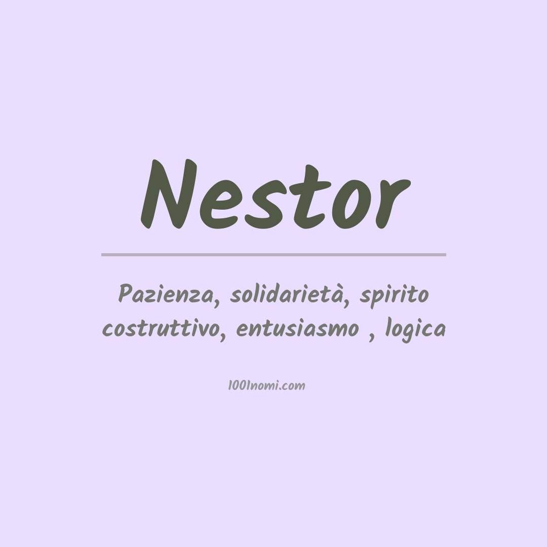 Significato del nome Nestor