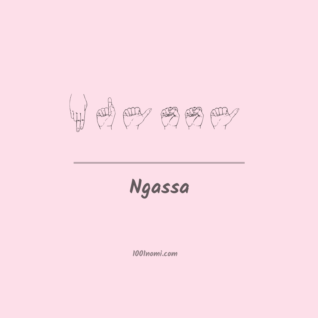 Ngassa nella lingua dei segni Ngassa nella lingua dei segni