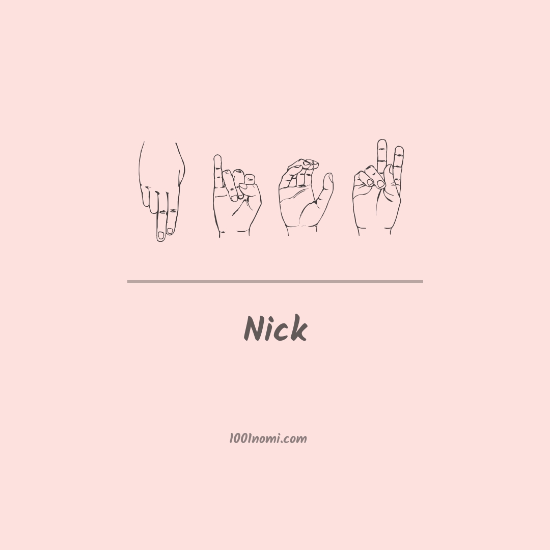 Nick nella lingua dei segni