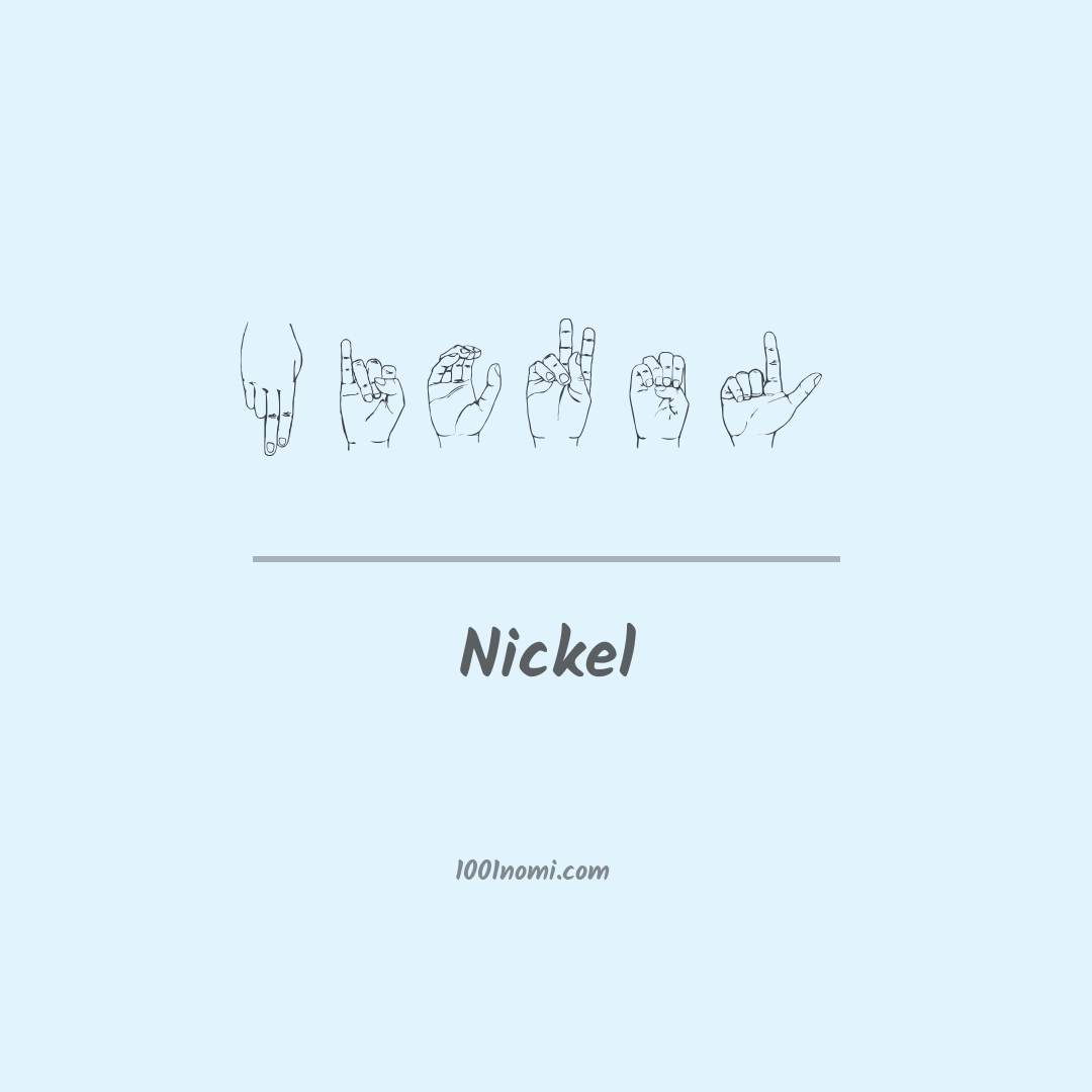 Nickel nella lingua dei segni