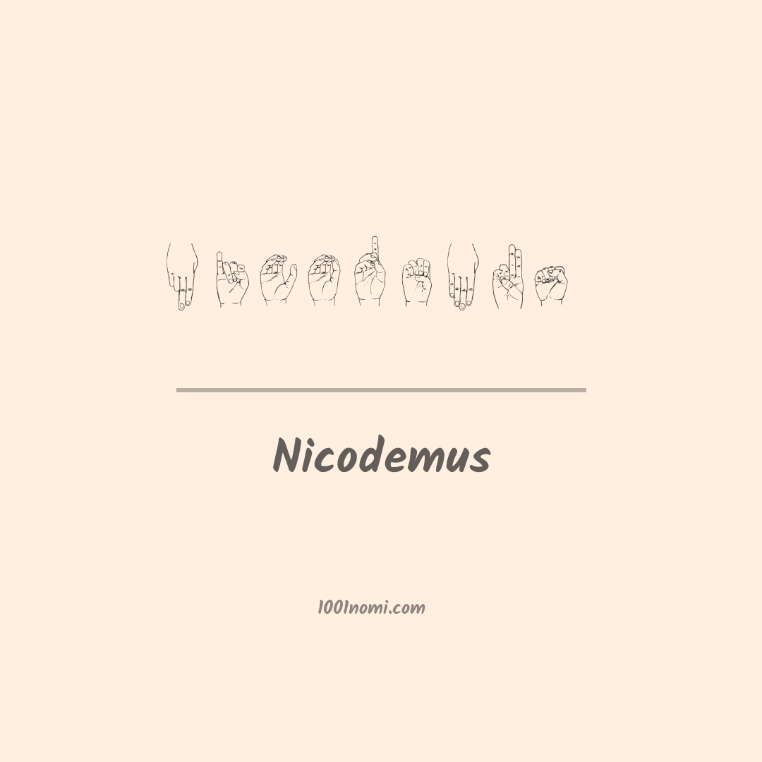 Nicodemus nella lingua dei segni
