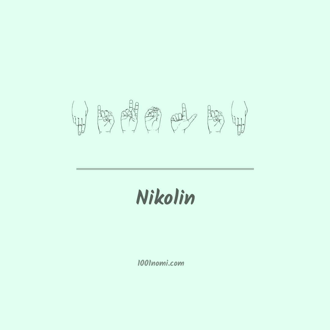 Nikolin nella lingua dei segni