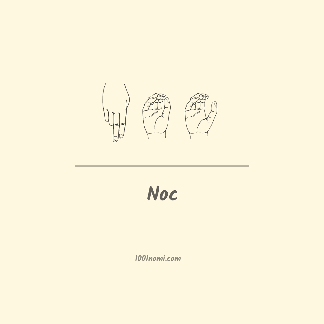 Noc nella lingua dei segni Noc nella lingua dei segni