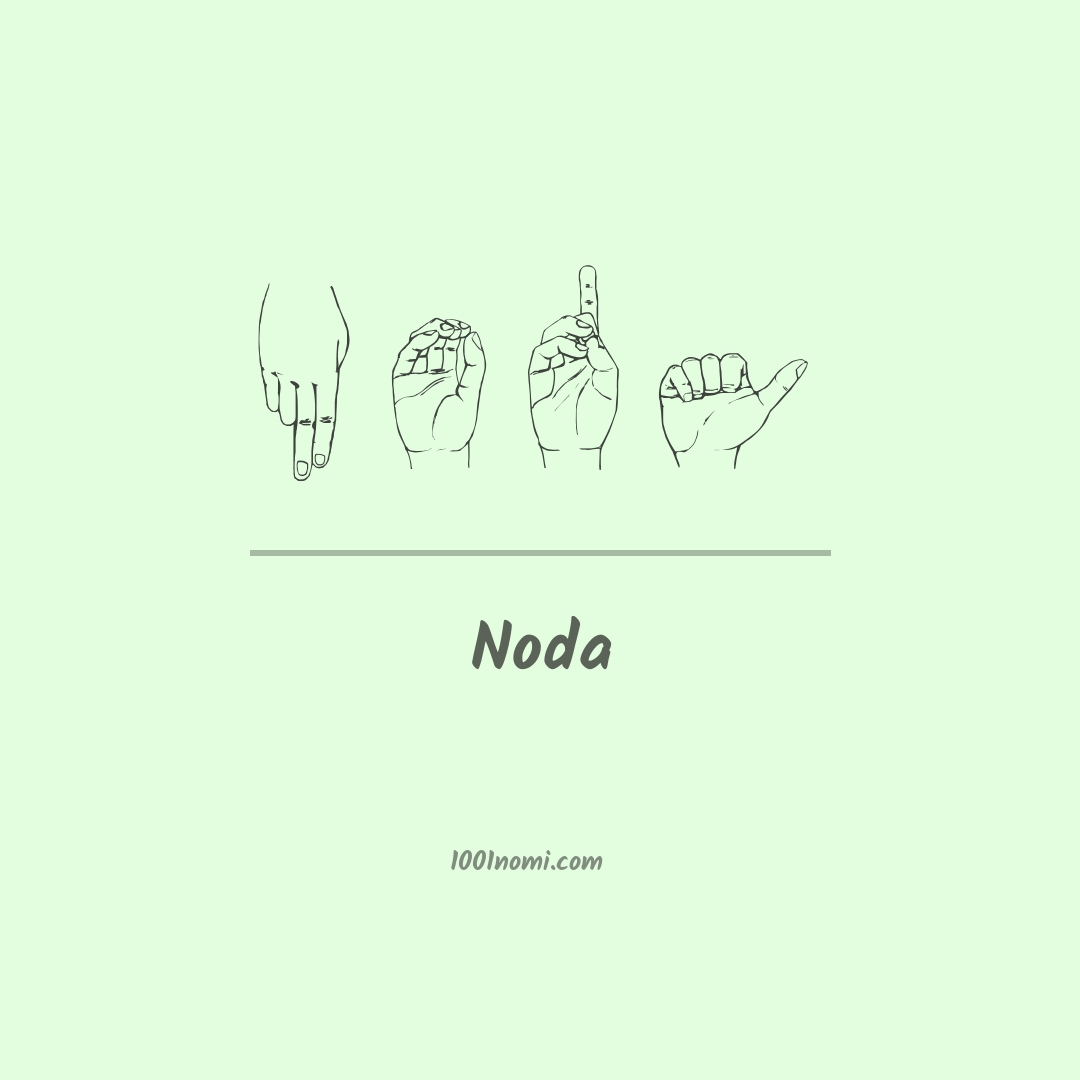 Noda nella lingua dei segni
