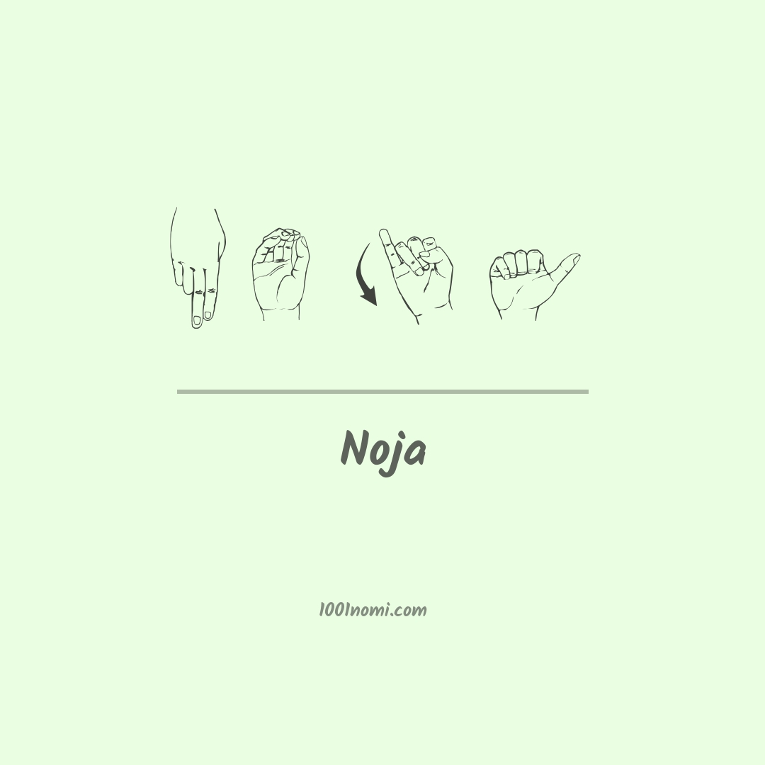 Noja nella lingua dei segni Noja nella lingua dei segni