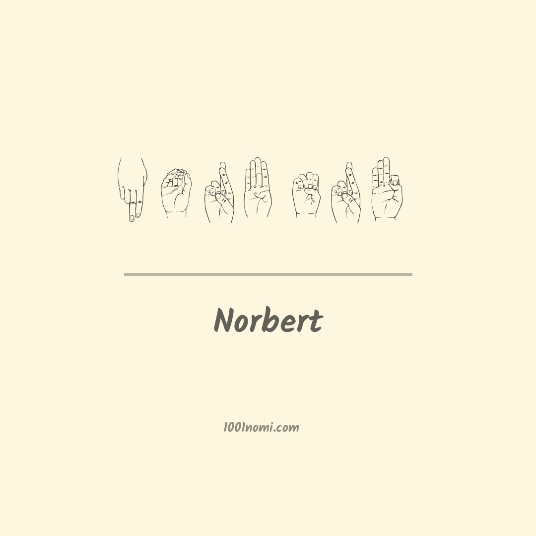 Norbert nella lingua dei segni