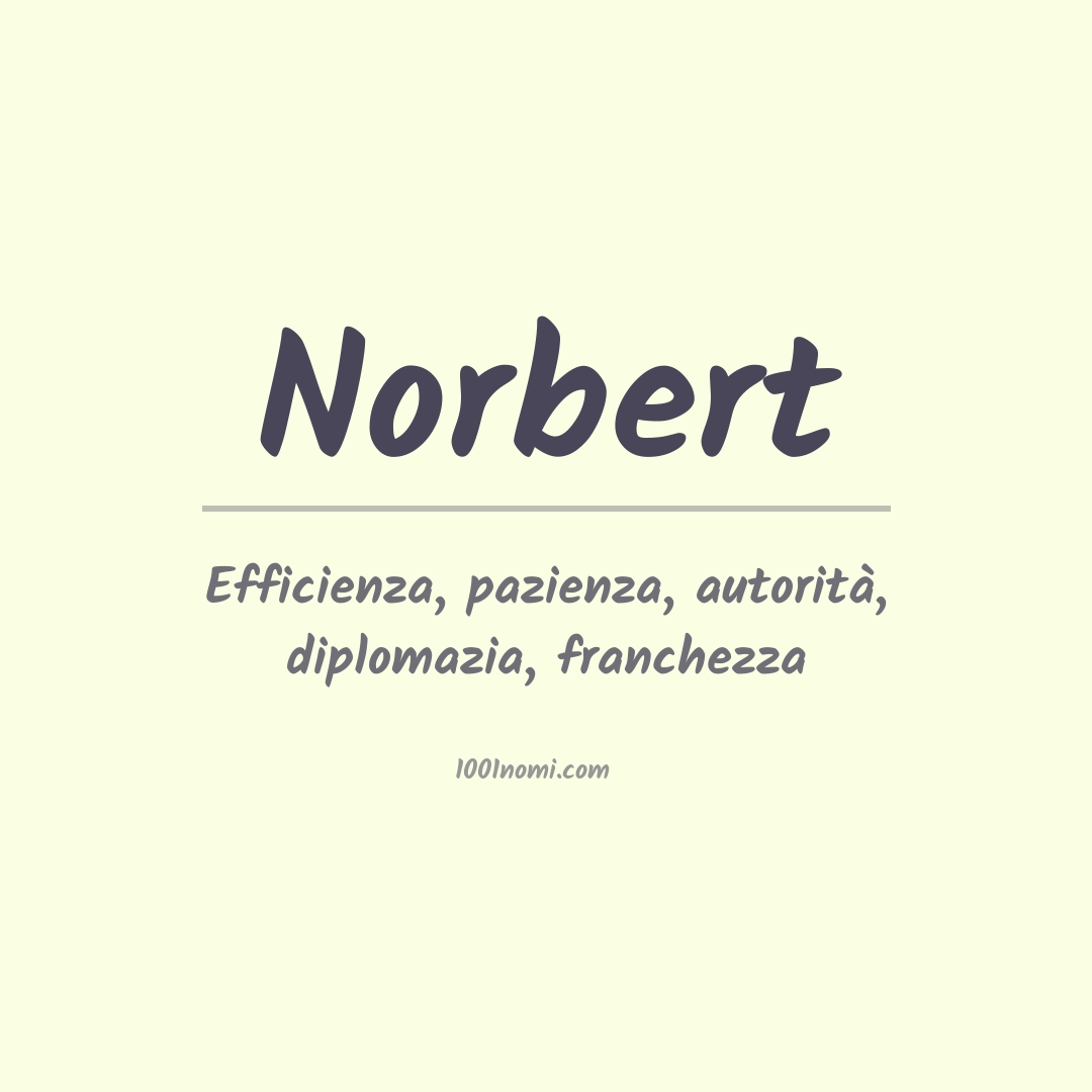 Significato del nome Norbert