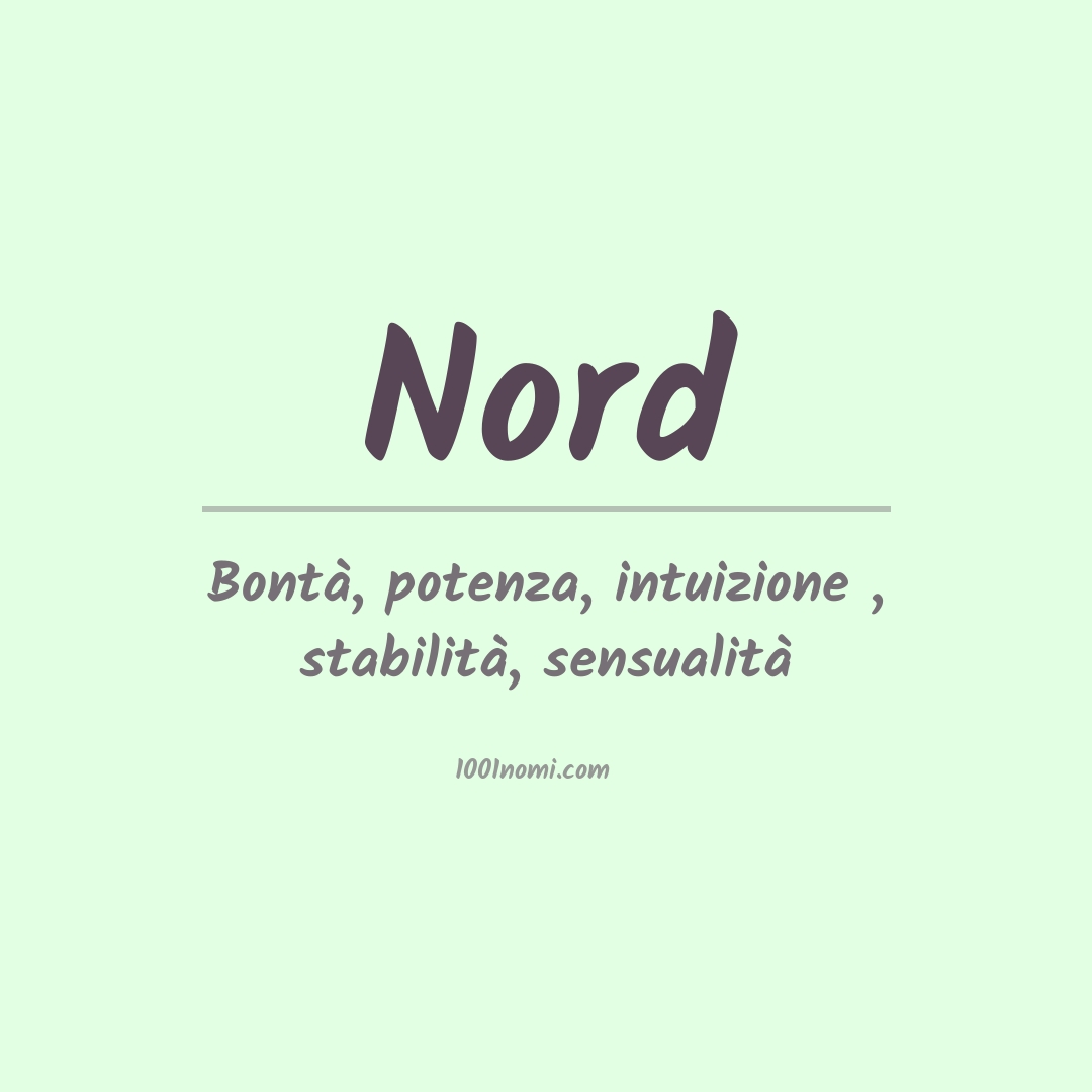 Significato del nome Nord