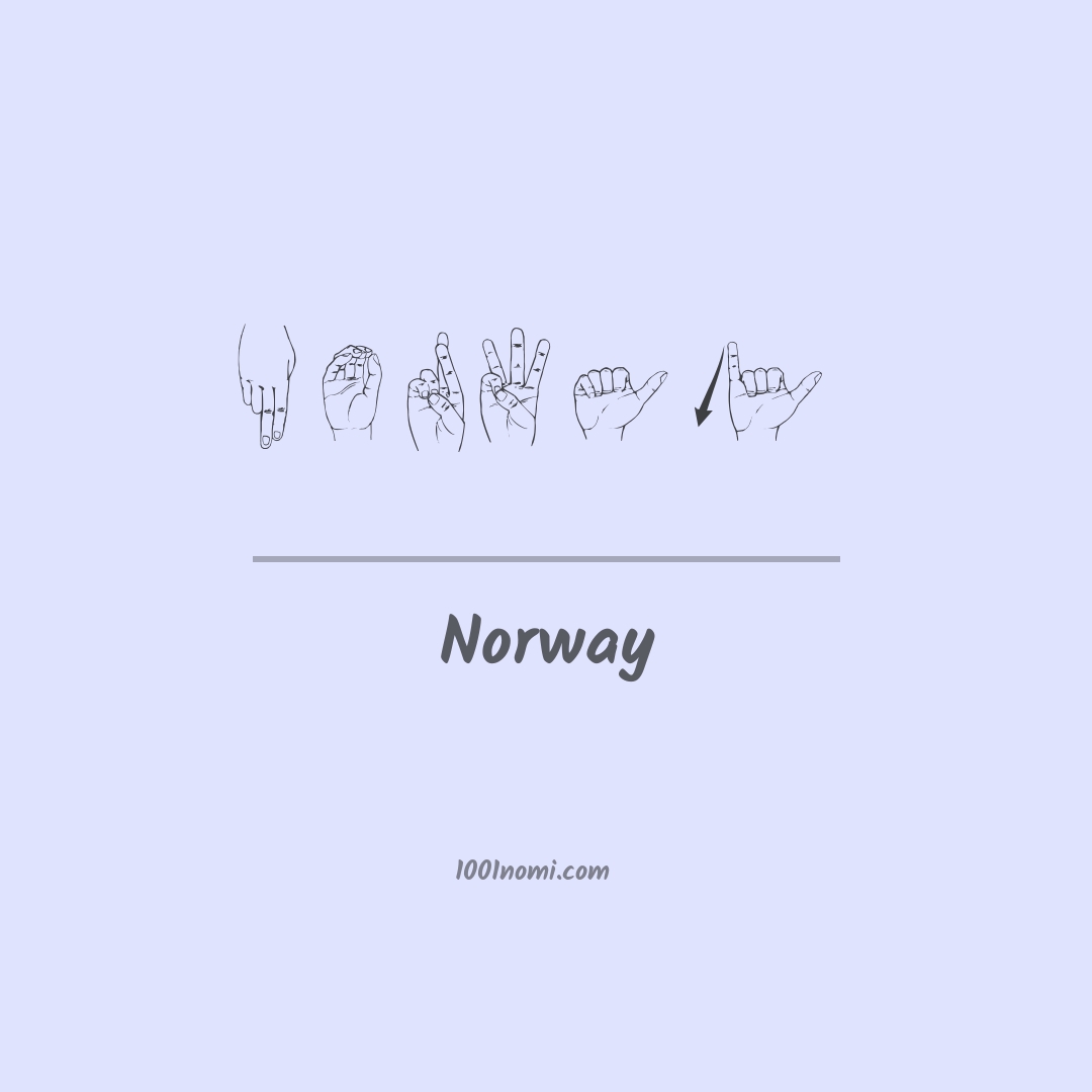 Norway nella lingua dei segni