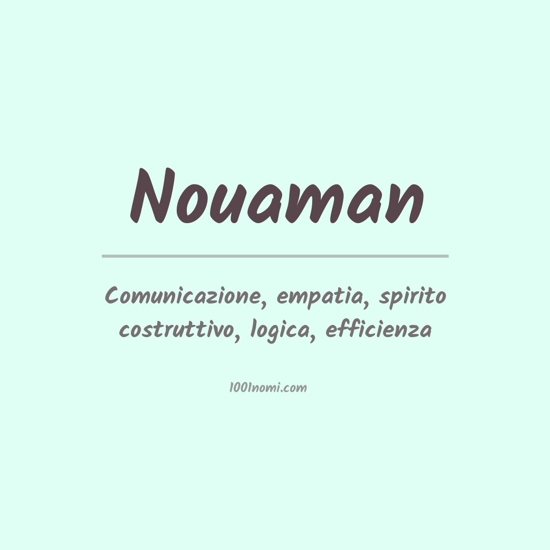 Significato del nome Nouaman